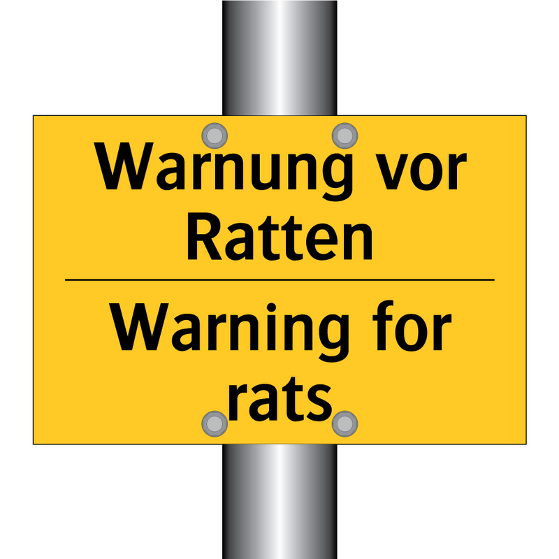 Warnung vor Ratten - Warning for rats