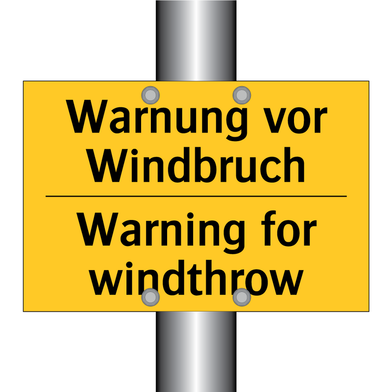 Warnung vor Windbruch - Warning for windthrow