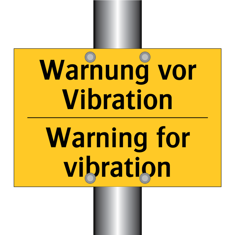 Warnung vor Vibration - Warning for vibration