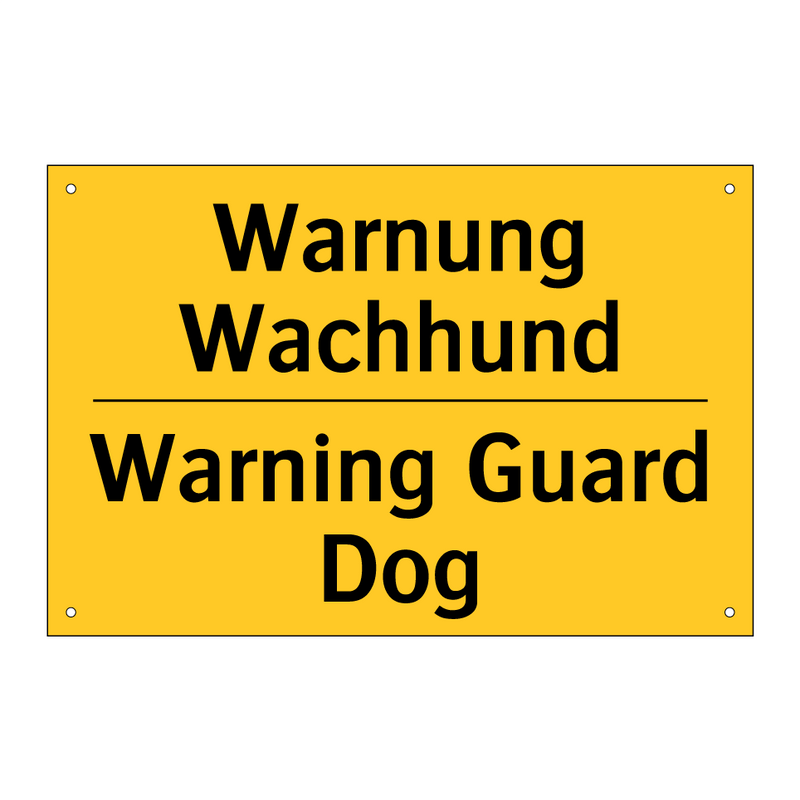 Warnung Wachhund - Warning Guard Dog