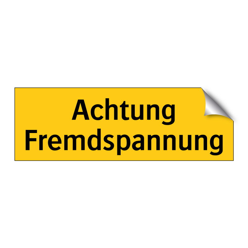 Achtung Fremdspannung