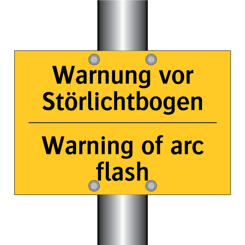 Warnung vor Störlichtbogen - Warning of arc flash