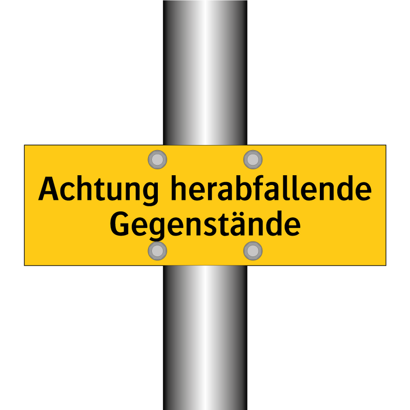 Achtung herabfallende Gegenstände