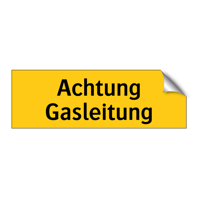 Achtung Gasleitung