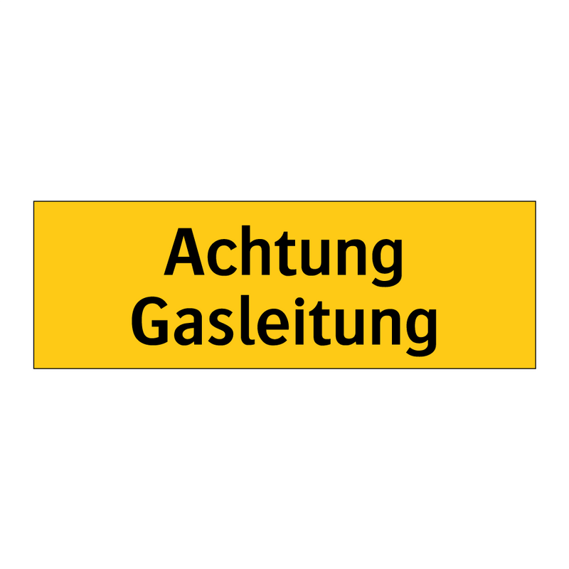 Achtung Gasleitung