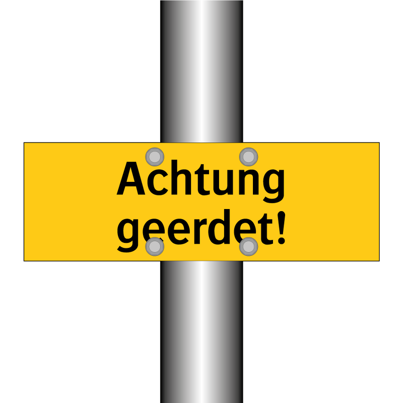 Achtung geerdet!