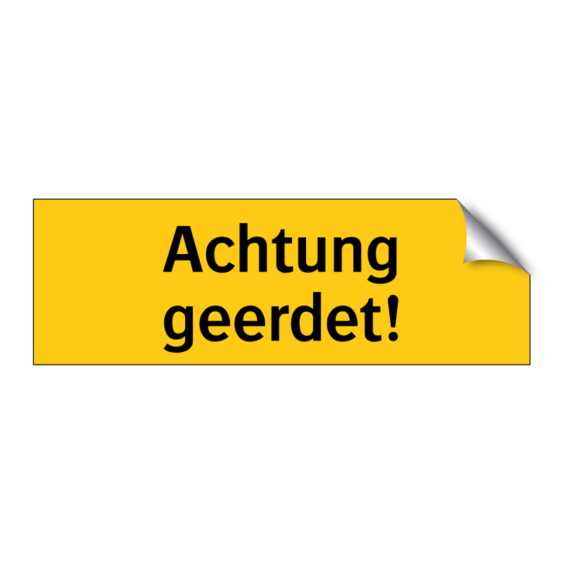 Achtung geerdet!