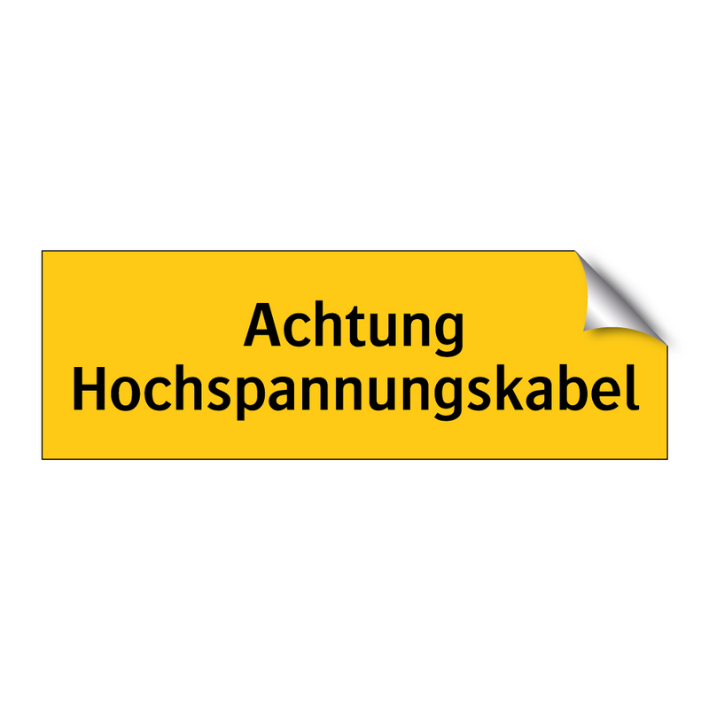 Achtung Hochspannungskabel