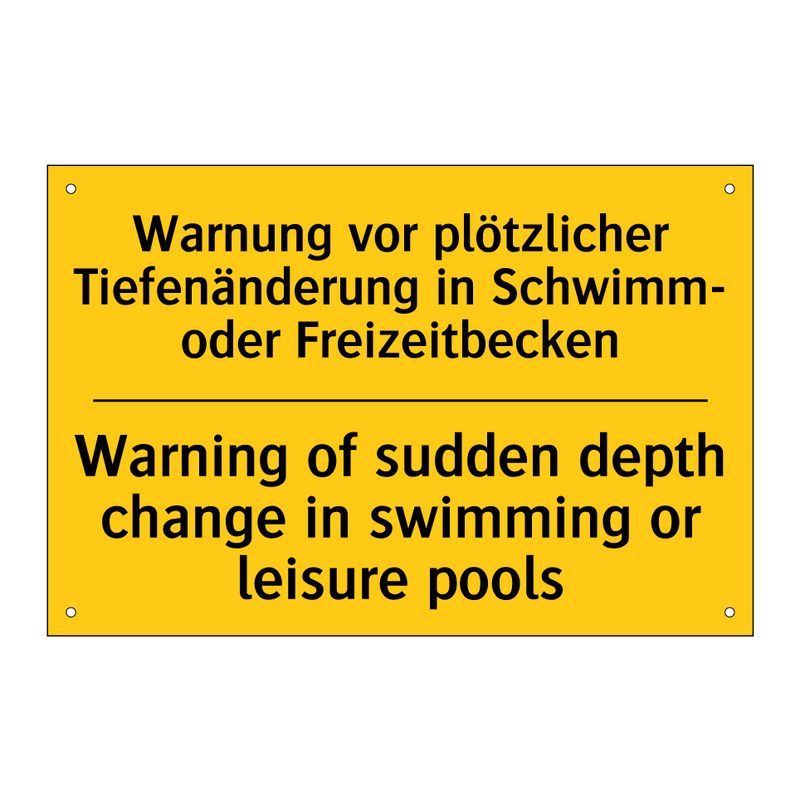 Warnung vor plötzlicher Tiefenänderung /.../ - Warning of sudden depth change /.../