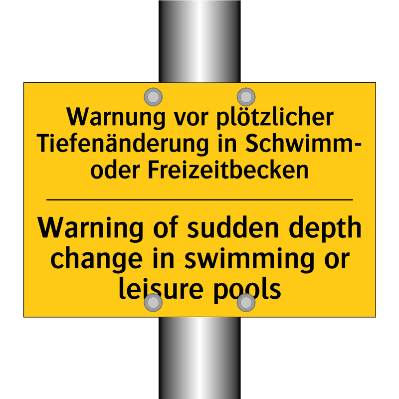 Warnung vor plötzlicher Tiefenänderung /.../ - Warning of sudden depth change /.../