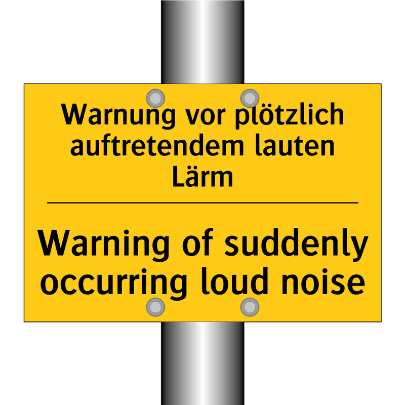 Warnung vor plötzlich auftretendem /.../ - Warning of suddenly occurring /.../