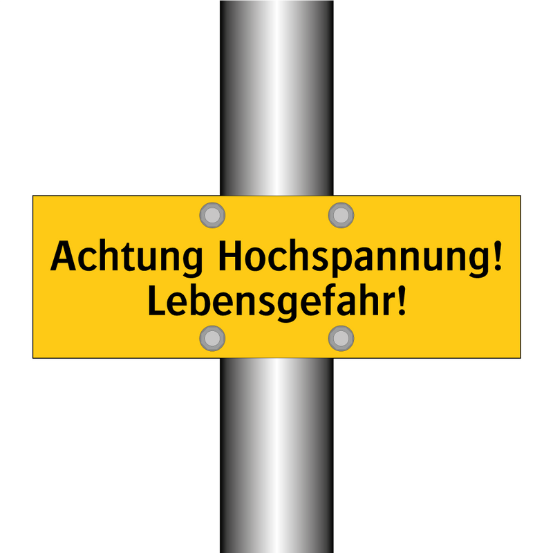 Achtung Hochspannung! Lebensgefahr!