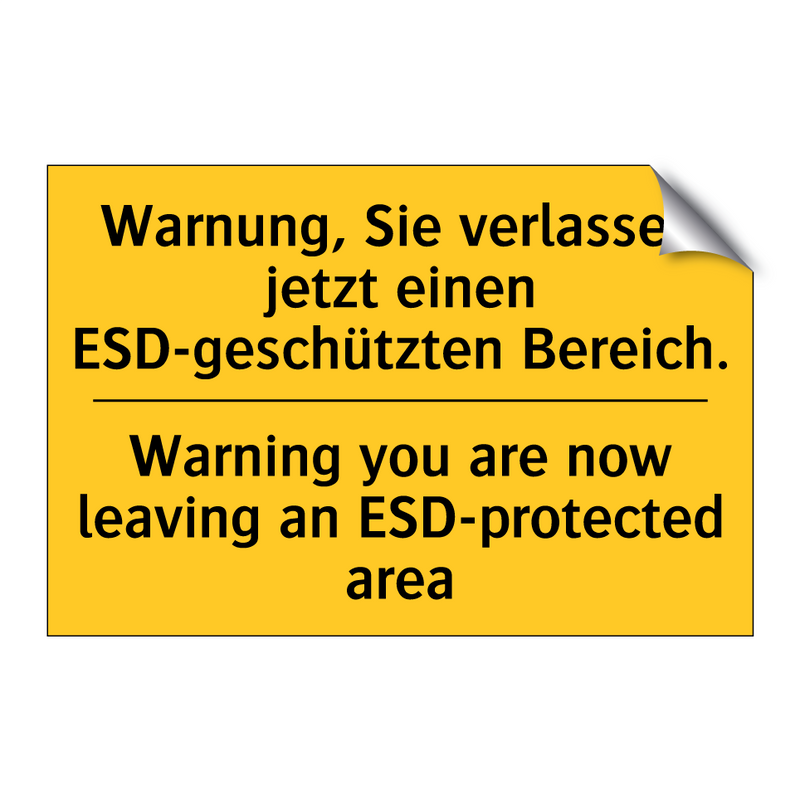 Warnung, Sie verlassen jetzt einen /.../ - Warning you are now leaving an /.../