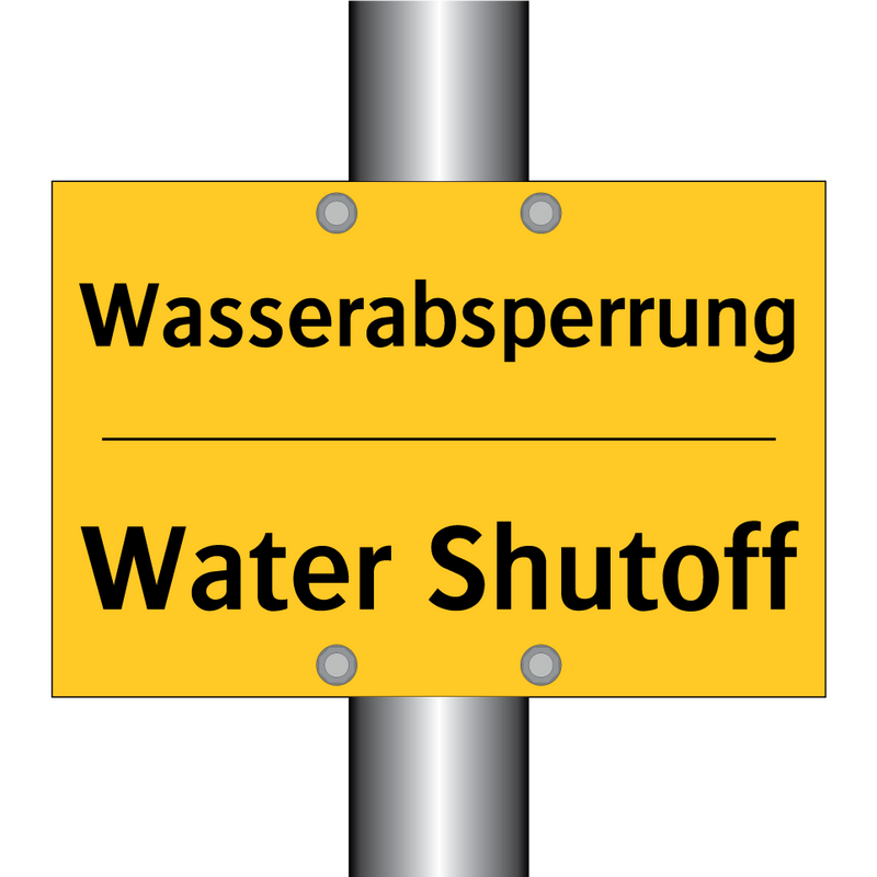 Wasserabsperrung - Water Shutoff