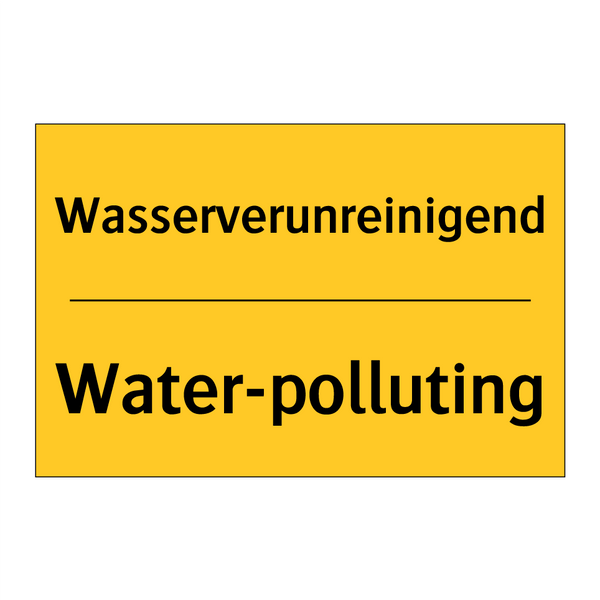 Wasserverunreinigend - Water-polluting