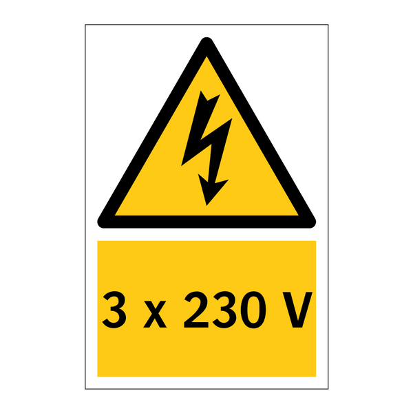 3 x 230 V