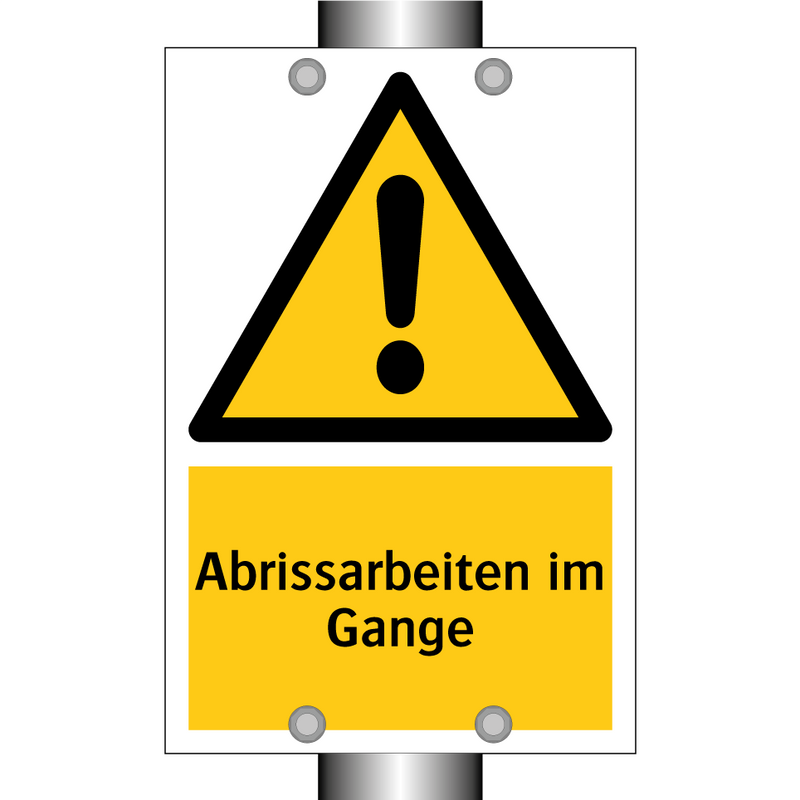 Abrissarbeiten im Gange