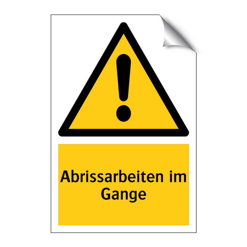 Abrissarbeiten im Gange