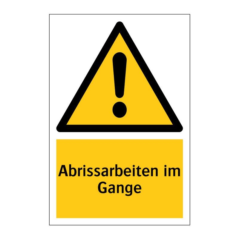 Abrissarbeiten im Gange