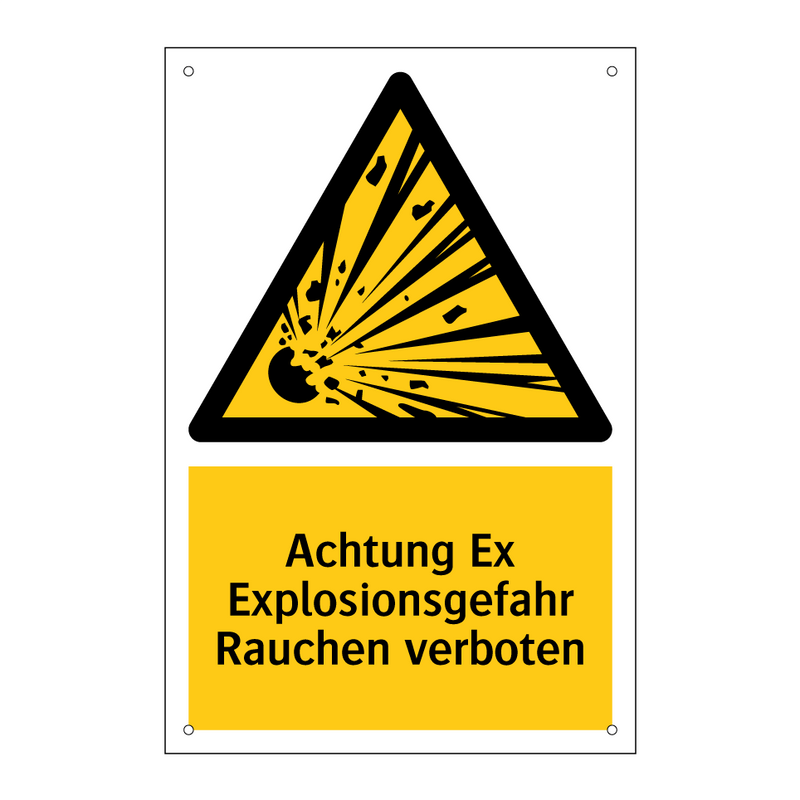 Achtung Ex Explosionsgefahr Rauchen verboten