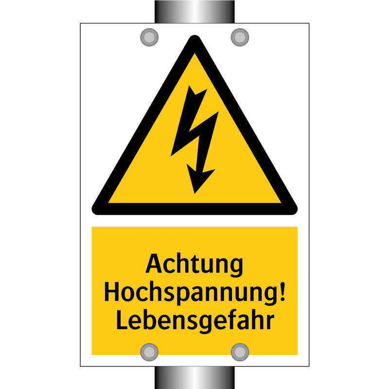 Achtung Hochspannung! Lebensgefahr