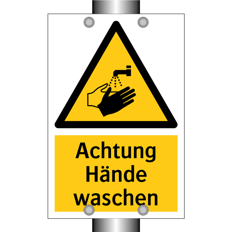 Achtung Hände waschen