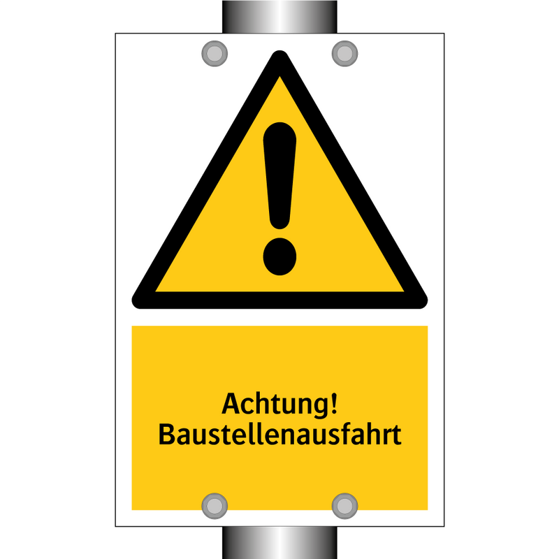 Achtung! Baustellenausfahrt