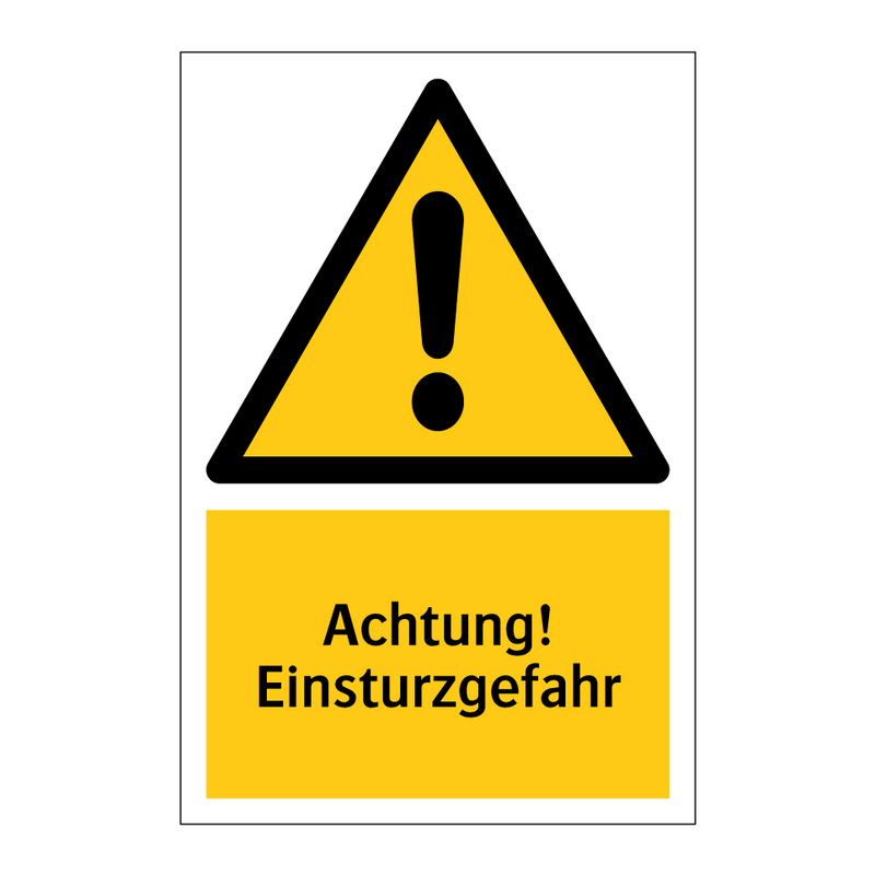 Achtung! Einsturzgefahr