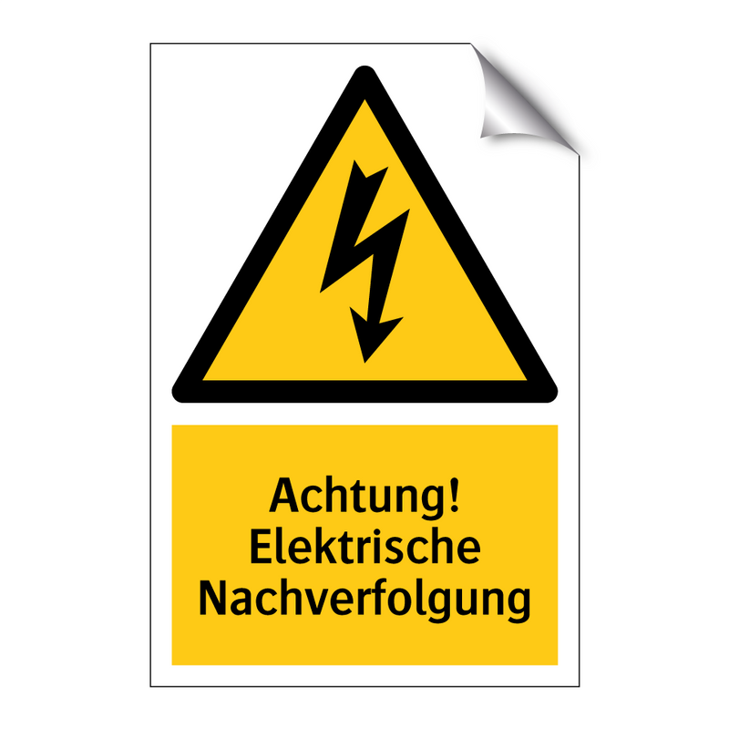 Achtung! Elektrische Nachverfolgung