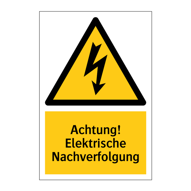 Achtung! Elektrische Nachverfolgung