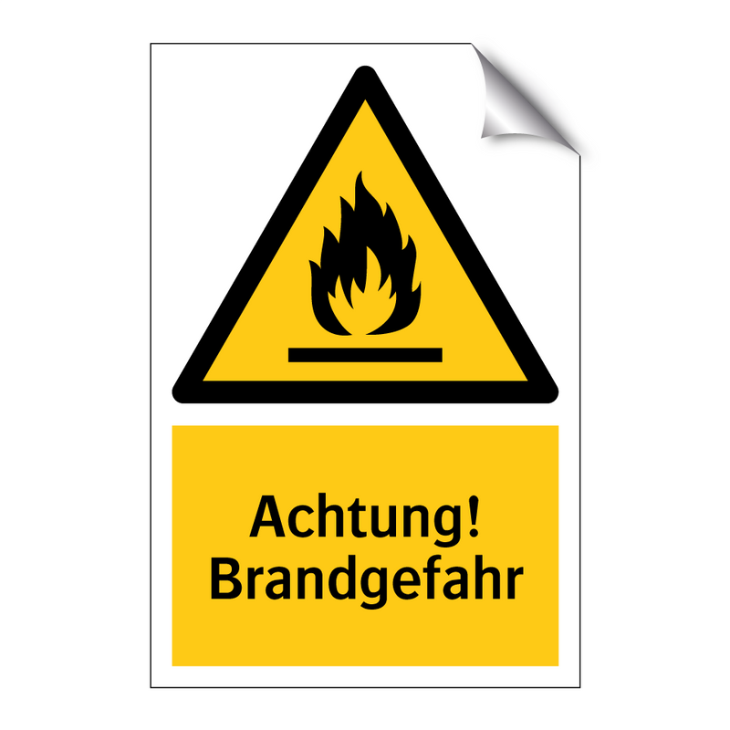 Achtung! Brandgefahr