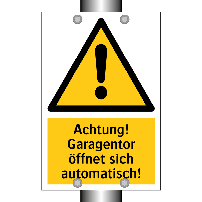 Achtung! Garagentor öffnet sich automatisch!