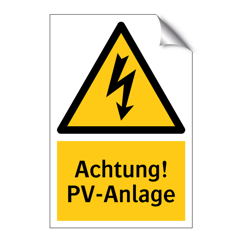 Achtung! PV-Anlage