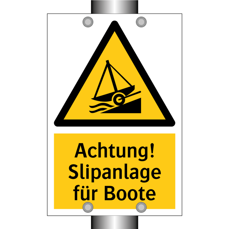 Achtung! Slipanlage für Boote