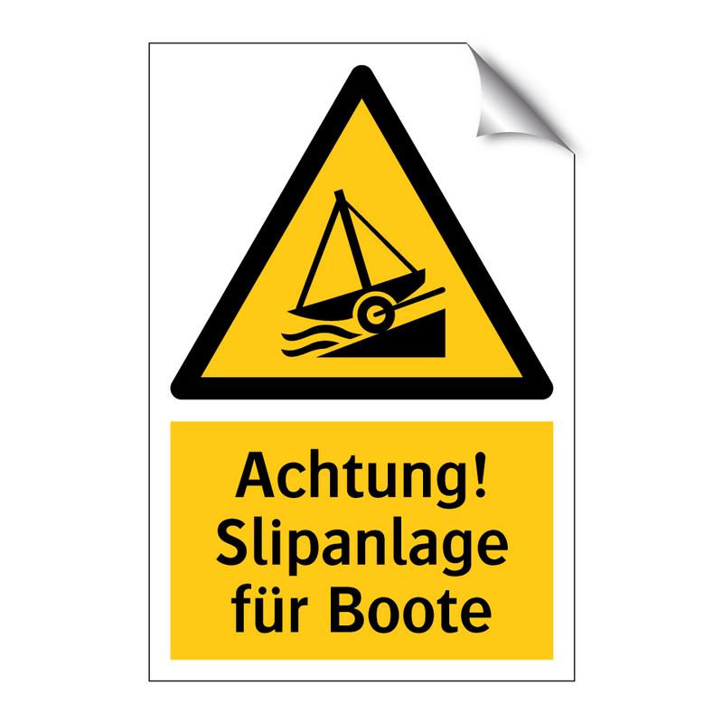 Achtung! Slipanlage für Boote