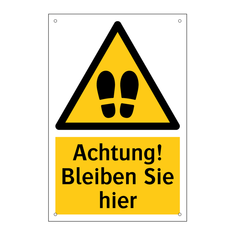 Achtung! Bleiben Sie hier