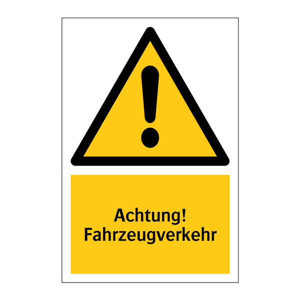 Achtung! Fahrzeugverkehr