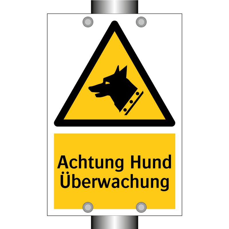 Achtung Hund Überwachung