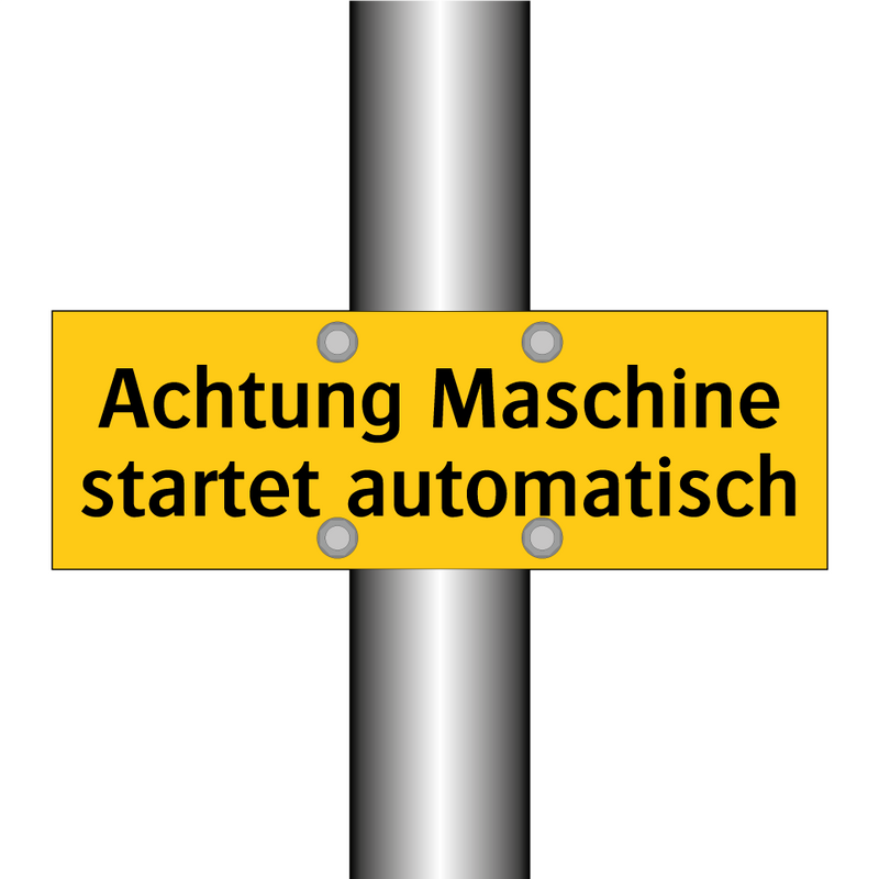 Achtung Maschine startet automatisch