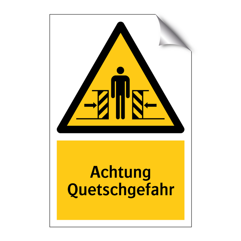 Achtung Quetschgefahr