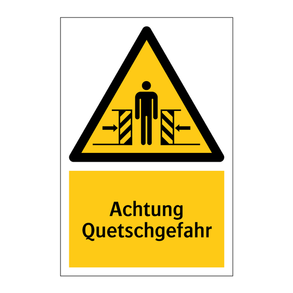 Achtung Quetschgefahr