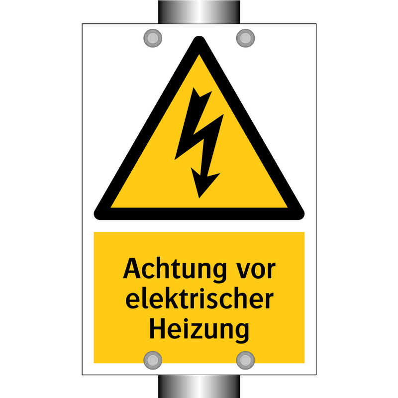 Achtung vor elektrischer Heizung