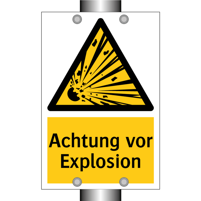 Achtung vor Explosion