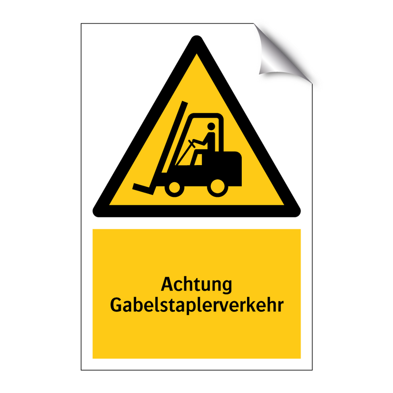 Achtung Gabelstaplerverkehr