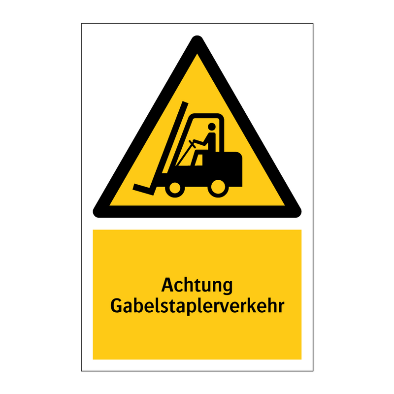 Achtung Gabelstaplerverkehr