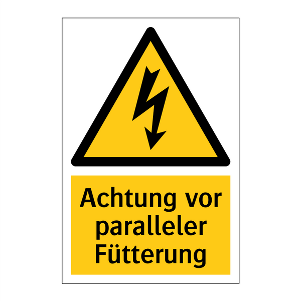 Achtung vor paralleler Fütterung