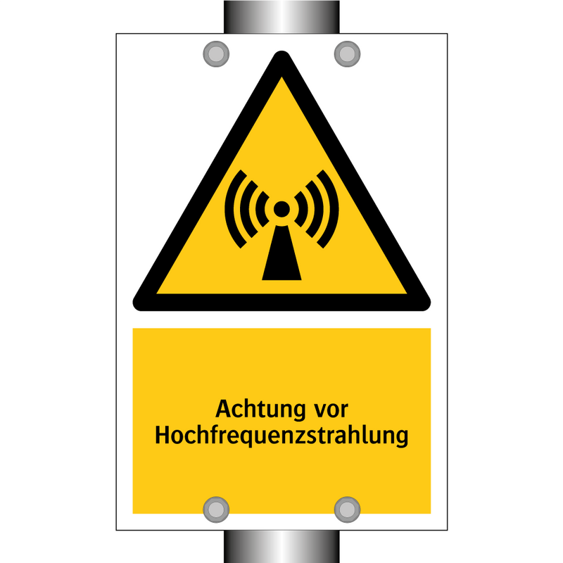 Achtung vor Hochfrequenzstrahlung