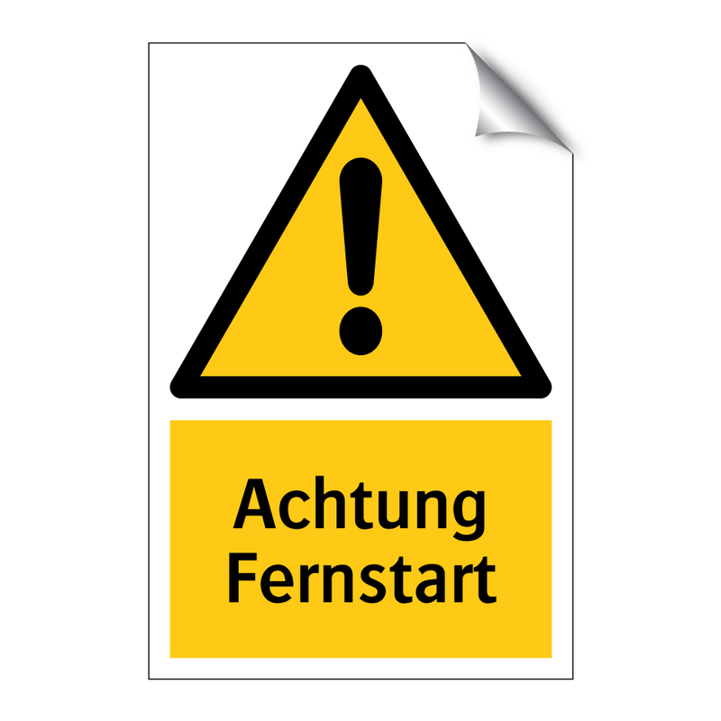 Achtung Fernstart