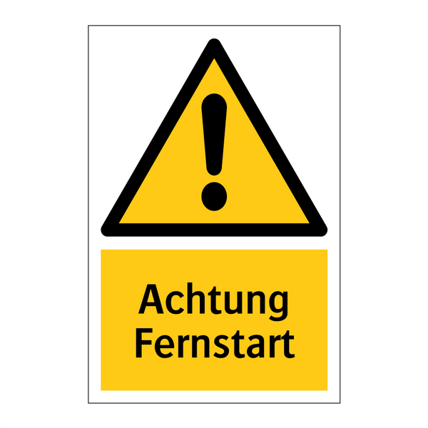 Achtung Fernstart