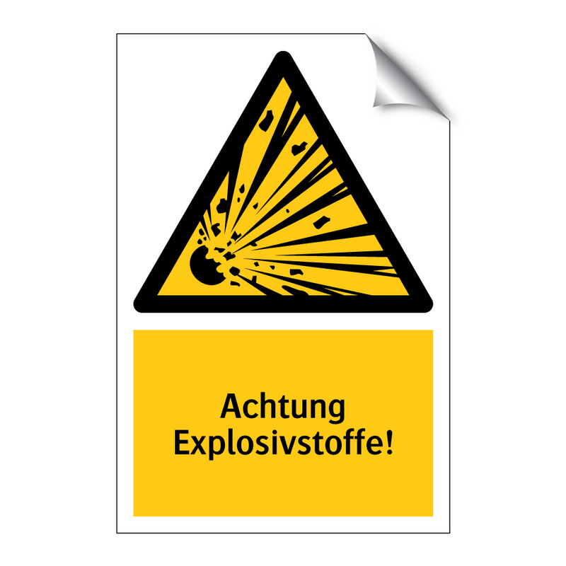 Achtung Explosivstoffe!